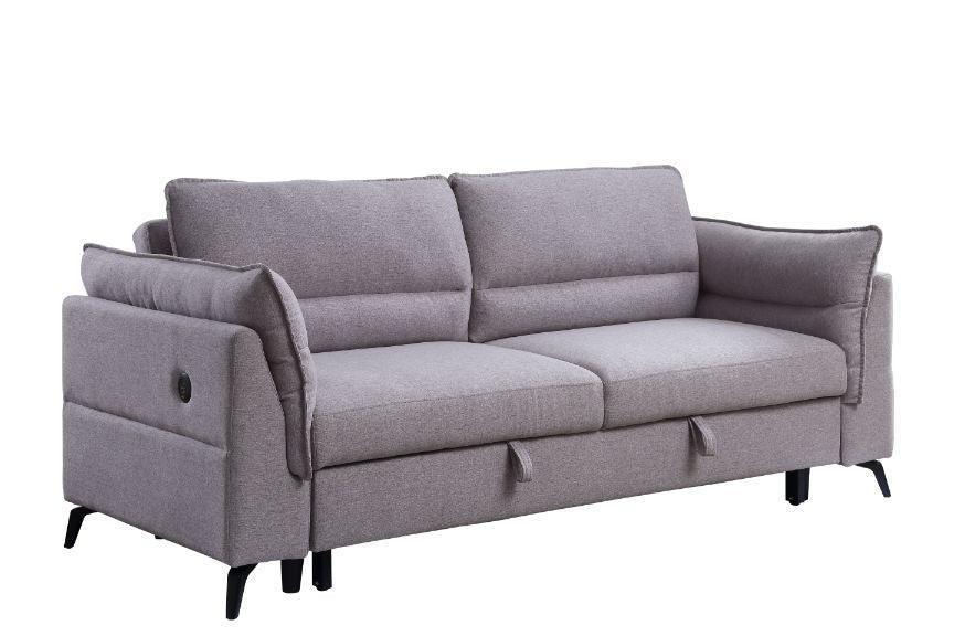 ACME Helaine Sleeper Sofa, Gray Fabric FredCo