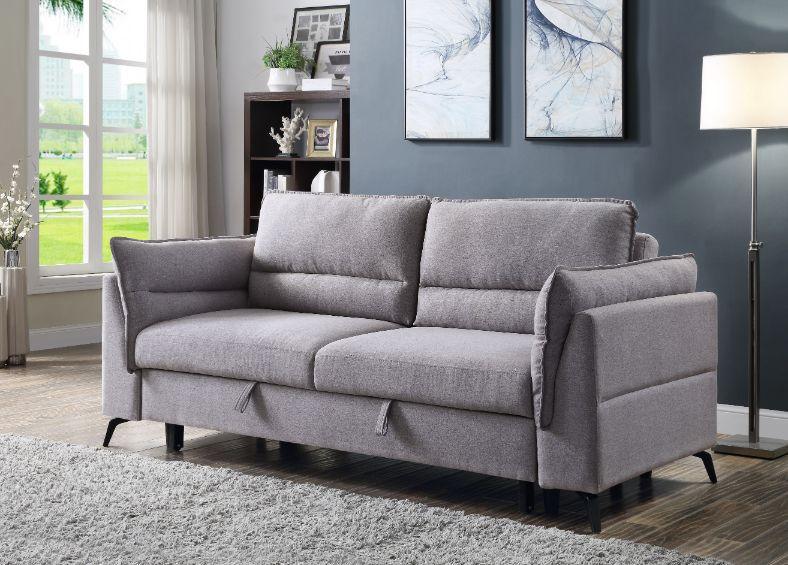 ACME Helaine Sleeper Sofa, Gray Fabric FredCo