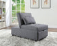 ACME Hidalgo Sofa Bed, Gray Fabric FredCo