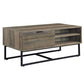 ACME Homare Coffee Table, Rustic Oak & Black Finish FredCo