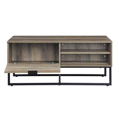 ACME Homare Coffee Table, Rustic Oak & Black Finish FredCo