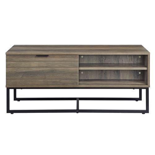 ACME Homare Coffee Table, Rustic Oak & Black Finish FredCo