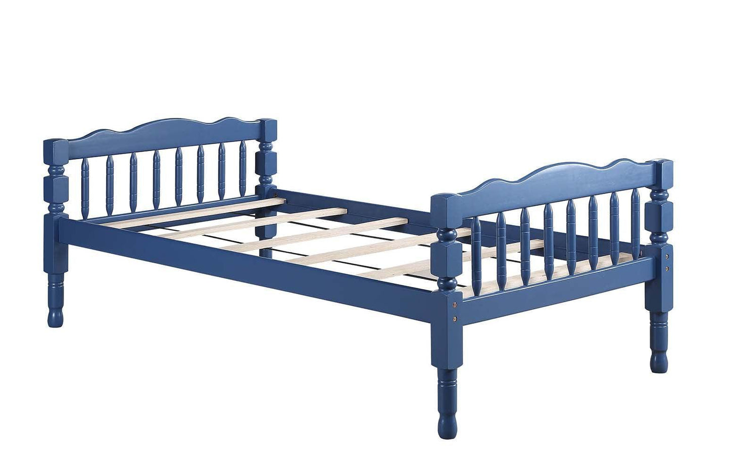ACME Homestead Twin/Twin Bunk Bed, Dark Blue Finish FredCo
