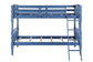 ACME Homestead Twin/Twin Bunk Bed, Dark Blue Finish FredCo