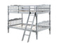 ACME Homestead Twin/Twin Bunk Bed, Gray Finish FredCo