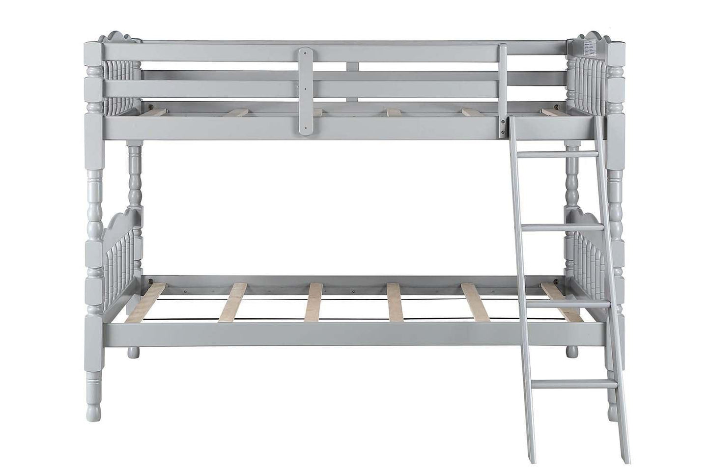 ACME Homestead Twin/Twin Bunk Bed, Gray Finish FredCo