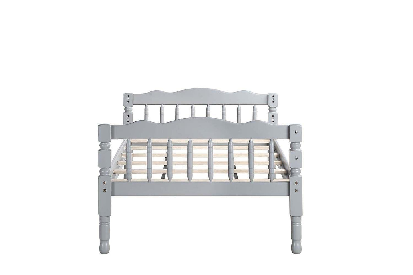 ACME Homestead Twin/Twin Bunk Bed, Gray Finish FredCo