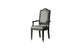 ACME House Beatrice Arm Chair, Two Tone Beige Fabric & Charcoal FredCo