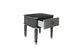 ACME House Beatrice End Table, Charcoal & Light Gray Finish FredCo