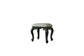 ACME House Delphine Stool, Two Tone Ivory Fabric & Charcoal Finish FredCo