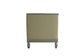 ACME House Marchese Chair w/Pillow, Pearl White PU, Two Tone Beige Fabric, Gold & Pearl Gray Finish FredCo