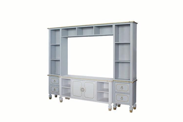 ACME House Marchese Entertainment Center, Pearl Gray Finish FredCo