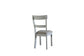 ACME House Marchese Side Chair, Two Tone Gray Fabric & Pearl Gray Finish FredCo