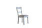 ACME House Marchese Side Chair, Two Tone Gray Fabric & Pearl Gray Finish FredCo