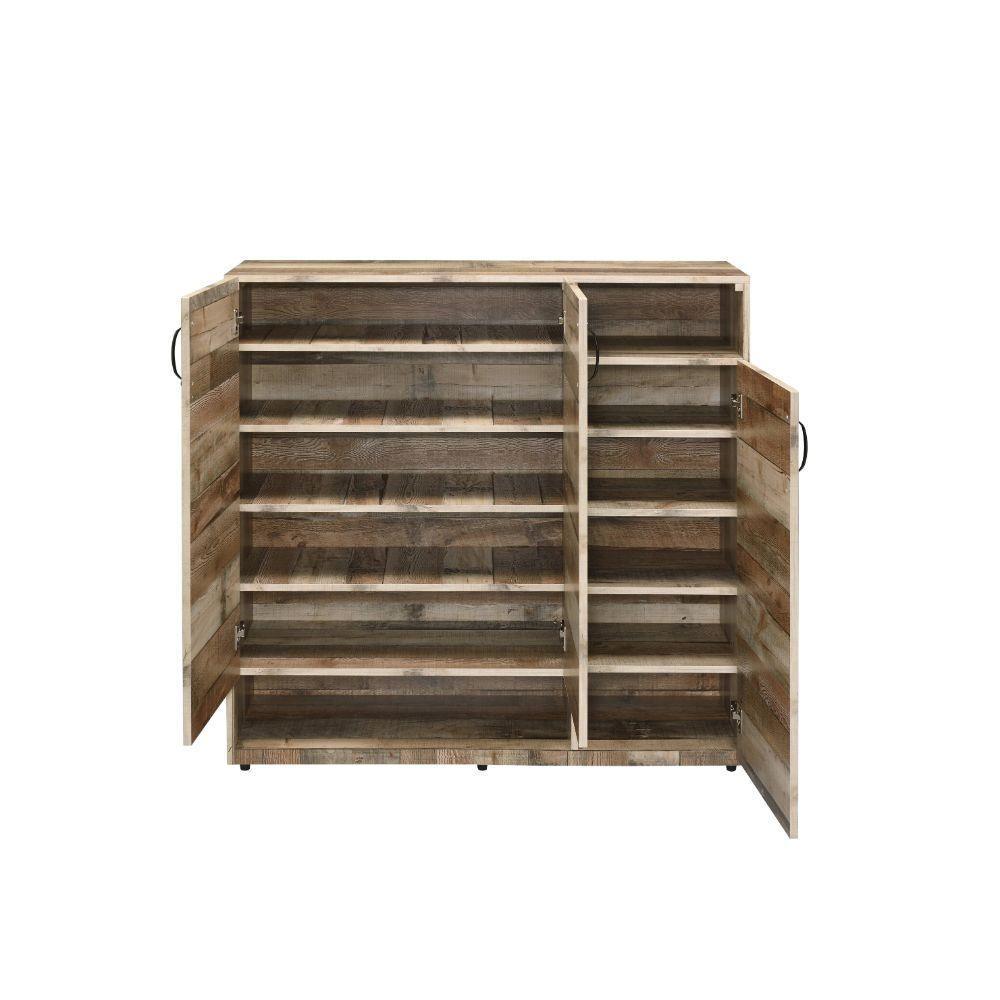 ACME Howia Cabinet, Rustic Gray Oak FredCo