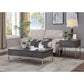 ACME Iban - Coffee Table w/Lift Top, Gray Oak & Chrome FredCo