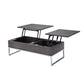 ACME Iban - Coffee Table w/Lift Top, Gray Oak & Chrome FredCo