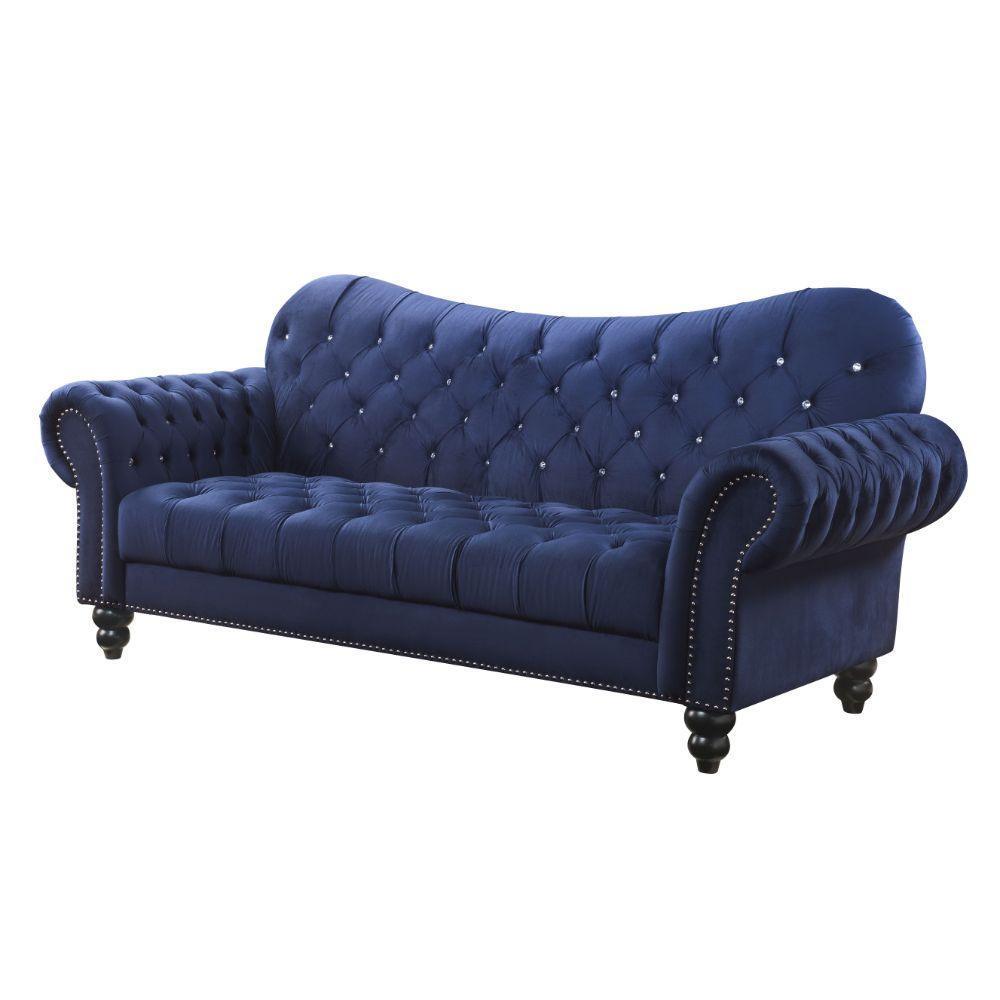 ACME Iberis Sofa, Navy Velvet 53405 FredCo