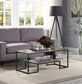 ACME Idella Coffee Table, Rustic Oak & Black Finish FredCo