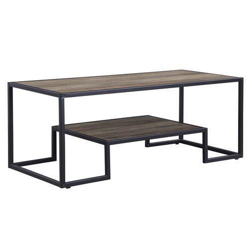 ACME Idella Coffee Table, Rustic Oak & Black Finish FredCo