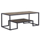 ACME Idella Coffee Table, Rustic Oak & Black Finish FredCo