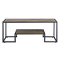 ACME Idella Coffee Table, Rustic Oak & Black Finish FredCo