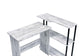 ACME Ievi Writing Desk, Antique White & Black Finish FredCo