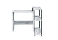 ACME Ievi Writing Desk, Antique White & Black Finish FredCo