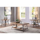 ACME Ikram Coffee Table, Weathered Oak & Sandy Black FredCo