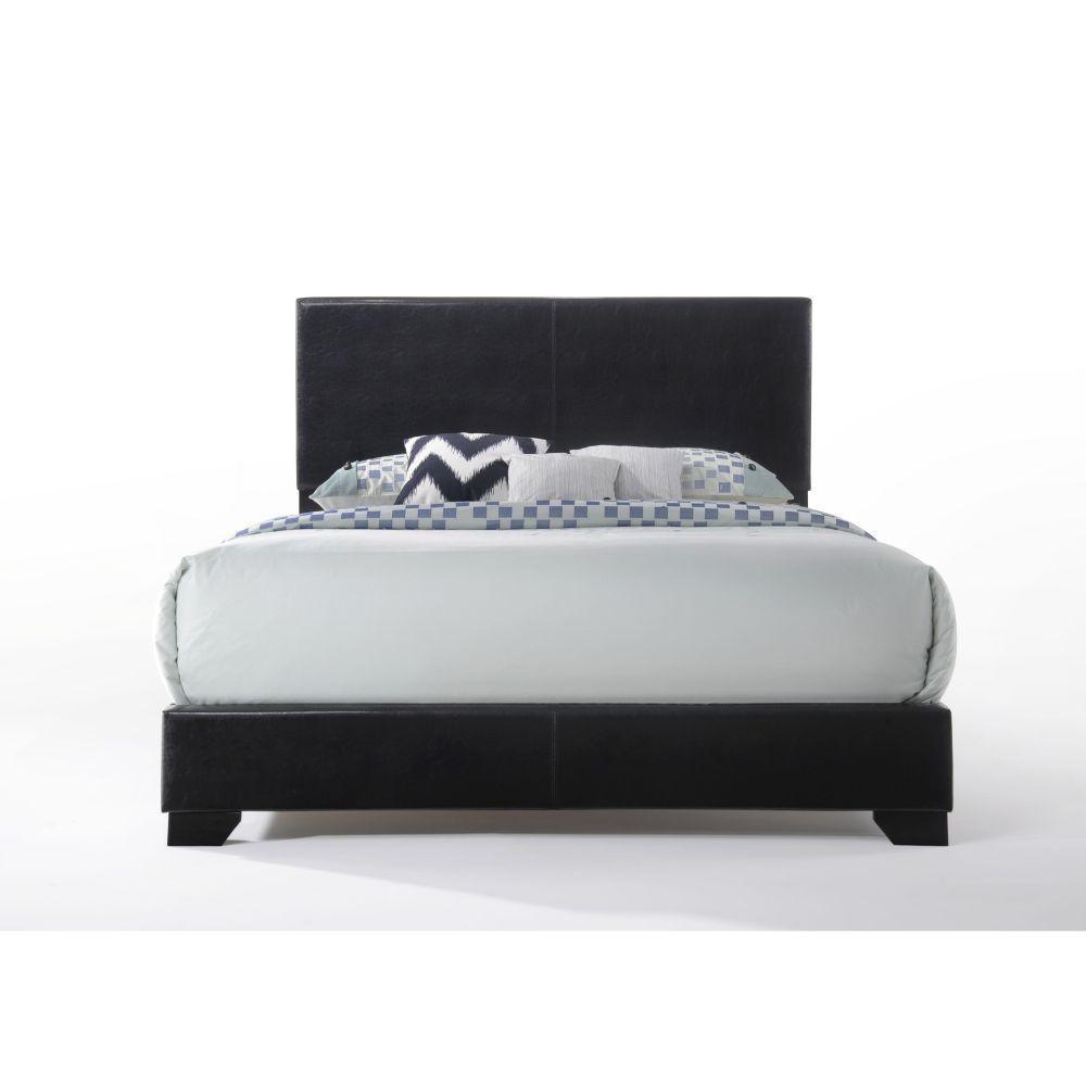 ACME Ireland III Eastern King Bed (Panel), Black PU 14337EK FredCo