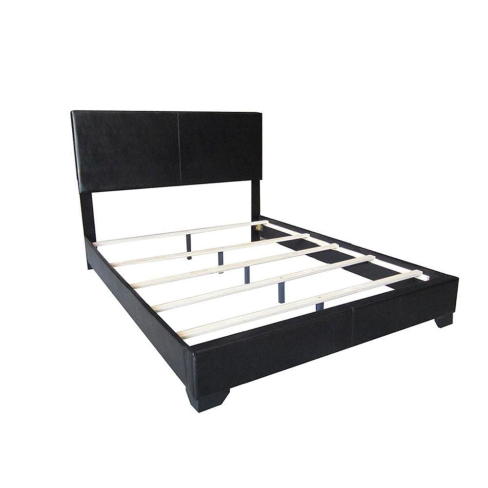 ACME Ireland III Eastern King Bed (Panel), Black PU 14337EK FredCo
