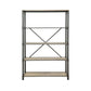 ACME Itzel Bookshelf, Antique Oak & Sandy Gray FredCo