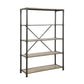 ACME Itzel Bookshelf, Antique Oak & Sandy Gray FredCo