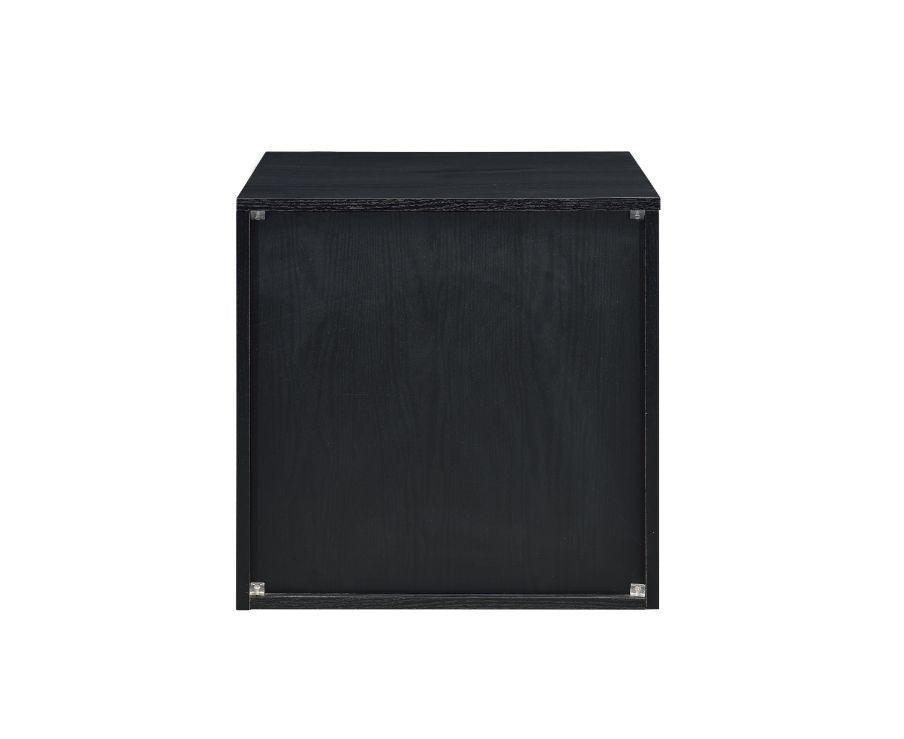ACME Jabir Accent Table, Brown Walnut & Black Finish FredCo