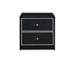 ACME Jabir Accent Table, Brown Walnut & Black Finish FredCo