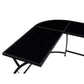 ACME Janison Desk, Black Glass & Black FredCo