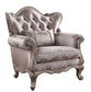 ACME Jayceon Chair w/1 Pillow, Fabric & Champagne FredCo