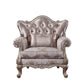 ACME Jayceon Chair w/1 Pillow, Fabric & Champagne FredCo