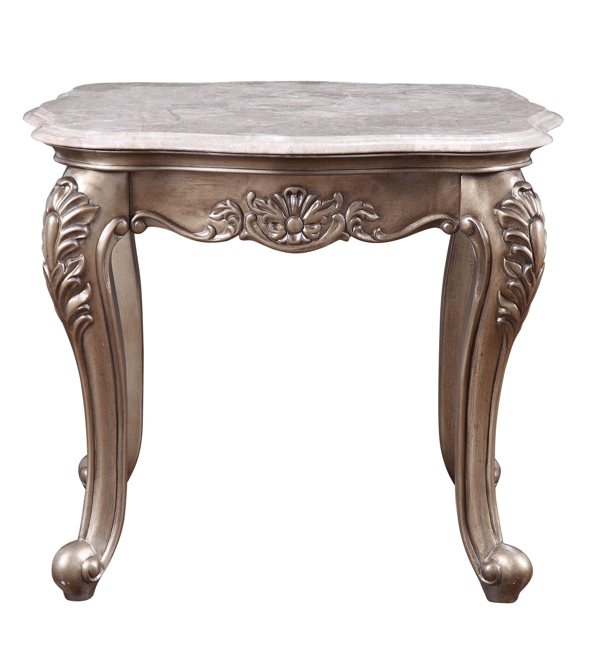ACME Jayceon End Table, Marble & Champagne FredCo