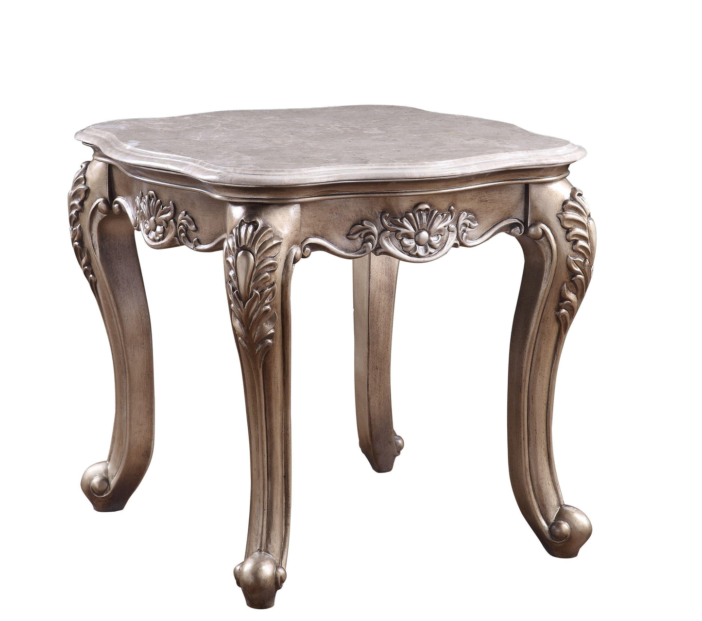 ACME Jayceon End Table, Marble & Champagne FredCo
