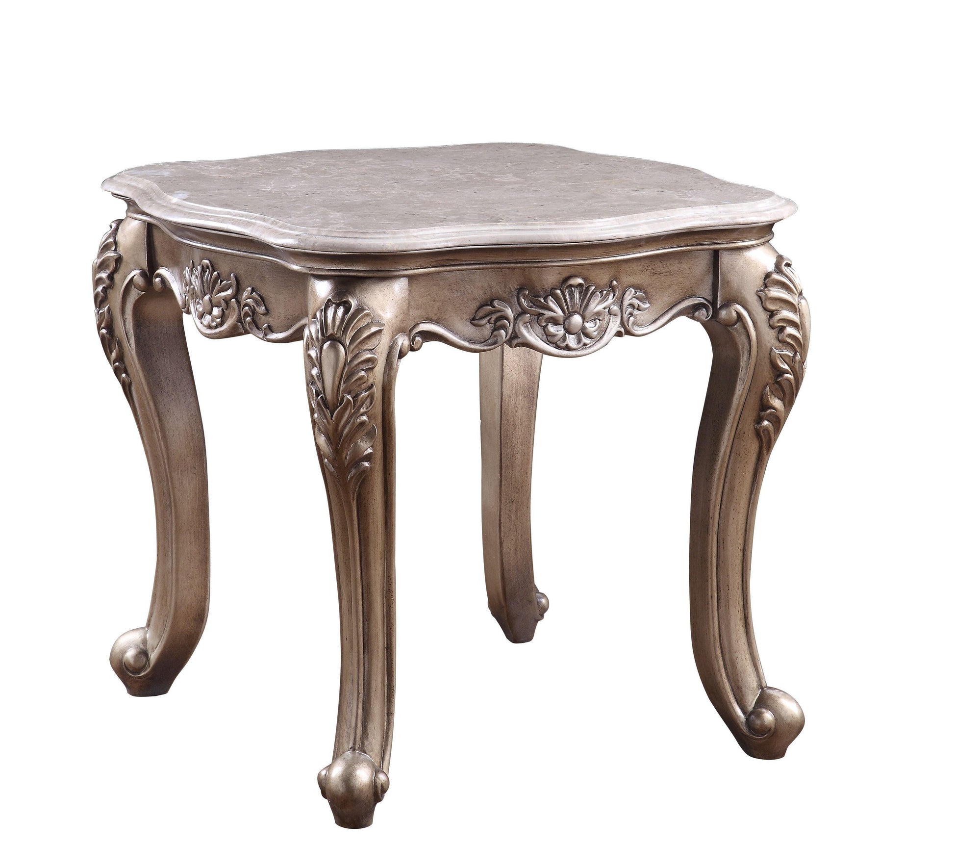 ACME Jayceon End Table, Marble & Champagne FredCo