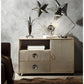 ACME Jennavieve Cabinet, Gold Aluminum FredCo