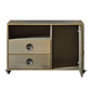 ACME Jennavieve Cabinet, Gold Aluminum FredCo