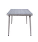 ACME Jenneva 7Pc Patio Dining Set, Night Green Fabric & Gray Finish FredCo