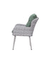 ACME Jenneva 7Pc Patio Dining Set, Night Green Fabric & Gray Finish FredCo