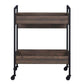 ACME Jerrick Serving Cart, Walnut & Black Finish FredCo