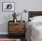 ACME Jiranty Accent Table, Walnut & Black Finish FredCo