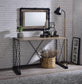 ACME Jodie Console Table, Rustic Oak & Antique Black Finish FredCo