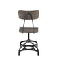 ACME Jonquil Side Chair w/Swivel (Set-2), Gray Oak & Sandy Gray FredCo