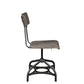 ACME Jonquil Side Chair w/Swivel (Set-2), Gray Oak & Sandy Gray FredCo